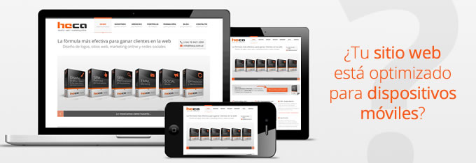 Tu sitio web está optimizado para dispositivos móviles?